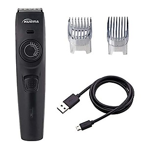 Kubra KB-1088 Hair and Beard Trimmer with USB Charging, 40 Length Setting, 45 minutes Cordless use, 1 Year Warranty (Black) price in India.