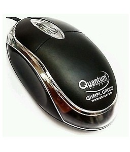 QUANTUM QHM222 Wired Optical Mouse  (USB 2.0, Black) price in .