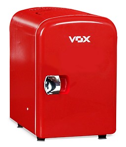 Vox Mini Fridge Thermoelectric portable Cooler and Warmer 4 L Car Refrigerator  (Red) price in India.