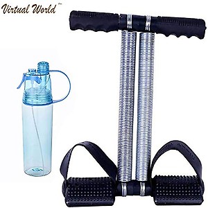 VIRTUAL WORLD Double Spring Tummy Trimmer-Abs Exerciser-Waist Trimmer-Total Body Workout for Men and Women price in India.