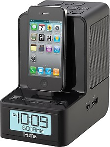 iHome iD37 Speaker for iPad / iPhone / iPod with FM Preset Station Memory  (Black, Mono Channel) price in India.