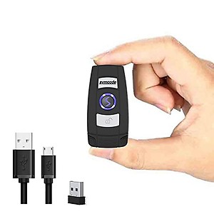 Mini 2D Portable Handheld Bluetooth Barcode Scanner Wireless 2.4G & USB Wired 3-in-1 Bar Code Scanner Portable USB QR Code Scanner for Windows.Android.iOS.MAC. price in India.