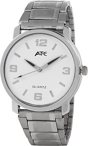 Atc Round Dial Silver Metal Strap Quartz Watch For Men price in India.