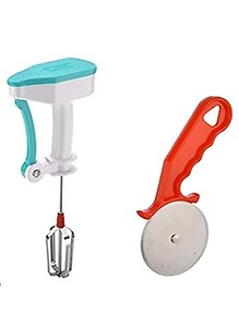 Betools4Me2 Genuine Hand Blender and Beater with High Speed Operation with Finger Exercise & Multipurpose Pizza Cutter (Hand Blander+Pizza cutter)) price in India.