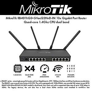 MikroTik RB4011iGS+5HacQ2HnD-IN price in India.