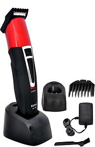 Kemei KM-1008 Trimmer 40 min Runtime 4 Length Settings  (Multicolor) price in India.