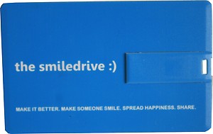 Smiledrive Credit Card Shaped 8 GB Pen Drive (Blue) price in India.