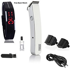 wooum Electric Beard Trimmer for Men (White) price in India.