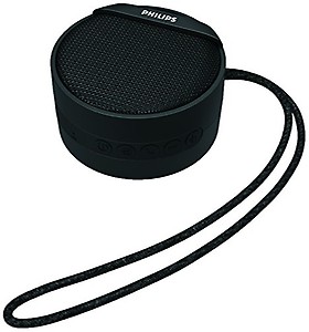 Philips Audio Bt40Bk/94 Bluetooth Portable Wireless Speaker With Carrying Strap, Built-In Mic And Sd Card Slot (Black) price in India.