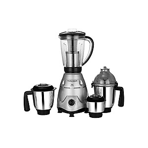 Morphy Richards Icon Superb 750 Watts Mixer Grinder| 4 Stainless Steel Mixer Jars including Juicer Jar| 3-Speed Control with Pulse Effect| 1-Yr Warranty by Brand| Silver & Black price in India.