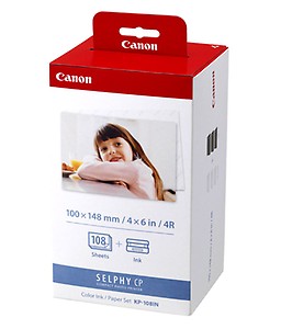 Canon KP-108IN Color Ink Paper Set price in India.