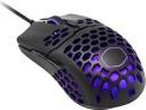 Cooler Master MM711 RGB-LED USB Lightweight 60g Wired Gaming Mouse - 16000 DPI Optical Sensor, 20 Million Click Omron Switches, Smooth Glide PTFE Feet, and Ambidextrous Honeycomb Shell, Black price in India.