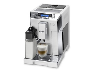 DeLonghi Ecam45.760.W|Eletta Cappuccino Top|Bean to Cup Fully Automatic Coffee Machine|8 Inbuilt Recipes -Cappuccino,Latte,Espresso& More|15 Bar Pressure| 1450W|Free Demo & Installation(White-Silver) price in India.
