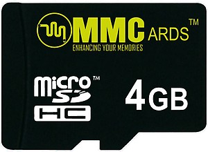 MMC C10 4 GB MicroSDHC Class 10 20 MB/s Memory Card price in India.