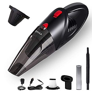 Tusa Wireless Handheld Vacuum Cleaner, High Power Cordless Mini Vacuum Cleaner (Black), HEPA Filter, 40 liter price in India.