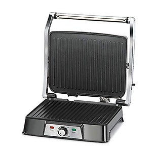 Glen Electric Contact Grill Sandwich Maker 2000W with Non Stick Coated Grill Plate, 180 Degree Opening (Black, SA3037) 2 Years Warranty price in India.