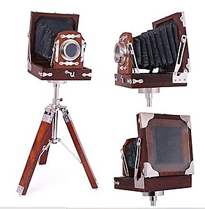 Iram Enterprises antique fan with wooden tripod stand price in India.