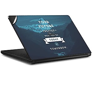 GADGETSWRAP Laptop Decal Vinyl Sticker Top Only Compatible with Dell Vostro 14-3468 - Today NOT Tomorrow Inspirational Print price in India.
