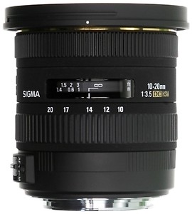 Sigma 10-20mm ( f/3.5 EX DC HSM ) DSLR Lens price in India.
