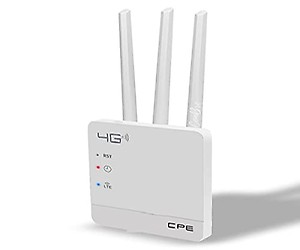 Maizic Sim Router with Triple Antenna,All Sim Card Support with 150 Mbps -300Mbps, Plug and Play,Support,NVR, DVR, 4G sim Supported price in India.