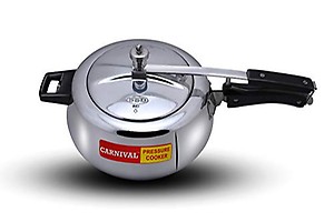 Carnival Pressure Cooker Elite Model 3.5 L Silver Pure Aluminium (Inner Lid) Pressure Cooker price in India.
