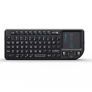 Rii Mini Wireless 2.4GHz Keyboard with Mouse Touchpad Remote Control, Black (mini X1) price in India.