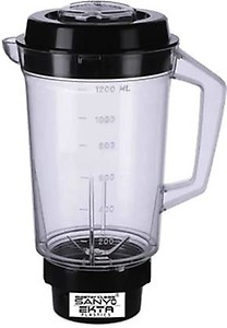 MasterClass Sanyo Durable Multipurpose Grinding Blending jar for Mixer Grinder ABS Body (1200ML), Black price in India.