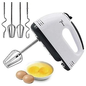 JOZZBY Electric 7 Speed Hand Mixer with 4 Pieces Stainless Blender, Bitter for Cake/Cream Mix, Food Blender, Beater for Kitchen || Beater for Cake price in India.