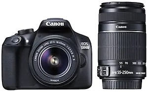 Canon EOS 1300D Kit (EF S18-55 IS II + 55-250 mm) 18 MP DSLR Camera