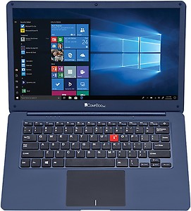 iBall CompBook M500 (Celeron N3350/4GB/32GB/35.56cm(14)/W10/INT) Blue price in India.