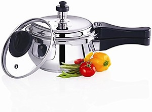 Premier Stainless steel Induction Bottom Handi Pressure Cooker 3Ltr with Glass Lid price in India.