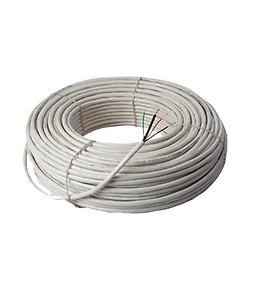 TouchTec 3+1 Copper Cable for CCTV - White