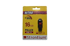 Strontium 16GB Pollex USB 3.1, Black price in India.