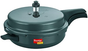 Prestige Deluxe Plus Induction Base Junior Pan Aluminium Outer Lid Pressure Cooker, 3 Litres, Silver, 3 Liter price in India.