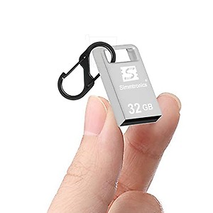 Simmtronics 32 GB Tiny Pendrive Mini Size USB 2.0 Flash Drive Full Metal Body with Anti Lost Hook price in India.
