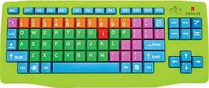 iBall kiddo f5 Multicolour USB Wired Desktop Keyboard Keyboard price in India.