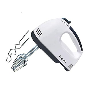 Kitchen Creative 7 Speed Hand Mixer with 4 Pieces Stainless Blender, Bitter for Cake/Cream Mix, Food Blender price in India.