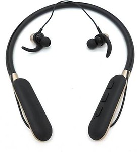 Goldtech V26 Metal Wireless Headset 7 Hours Playing Time Bluetooth Earphones Sport in-Ear Sweatproof Headsets with Mic (V26-BLACK) price in India.