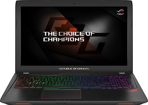 Asus ROG Series GL553VE-FY047T Notebook Core i7 (7th Generation) 8 GB 39.62cm(15.6) Windows 10 Home without MS Office 4 GB Black price in India.