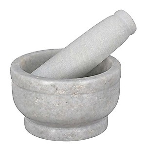 Mortar and Pestle Set, kharad, Masher Spice Mixer for Kitchen 4 inches price in India.