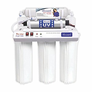 lifeGuard Plastic 5-Stage UV Water Purifier, 36L(White) price in India.