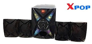 XPOP X-009 4.1 Home Theater Speaker System (4” Woofer) with Bluetooth, USB, FM, AUX, Remote price in India.