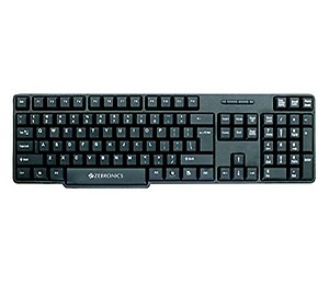 Zebronics Zeb-k11 Black USB Wired Desktop Keyboard price in India.