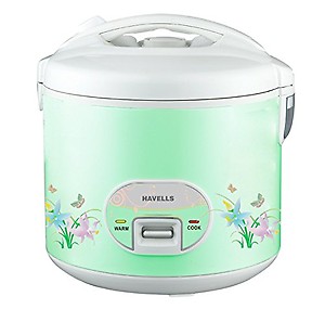 Havells Max Cook Dlx Cl 2.8 Ltr Rice Cooker, 2.8 Liter, Light Green price in India.