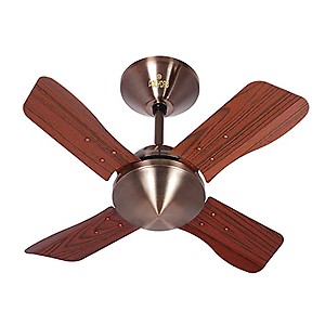 Polycab Superia SP06 600mm Premium Wooden Finish 4-Blades Designer Ceiling Fan For Home | 100% Copper Winding Motor | High Speed & High Air Delivery | 2 years warranty?Antique Copper Rosewood? price in India.