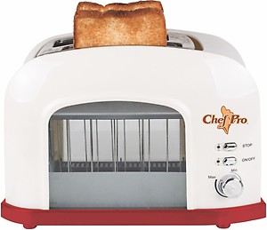 Chef Pro Toast Lift Transparent 750 W Pop Up Toaster  (Off White) price in India.