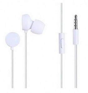 Cospex New smart WH208 In-Ear with 3.5mm jack Wired Headset  (White, In the Ear) price in India.