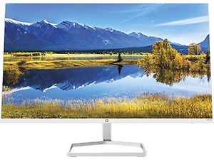 HP M27fwa 27-Inch(68.6cm) Eye Safe Certified 1920 x 1080 Pixels Full HD IPS 3-Sided Micro-Edge LED Monitor, 75Hz, AMD FreeSync with 1xVGA, 2xHDMI 1.4 Ports, 300 nits, in-Built Speakers, Silver price in India.