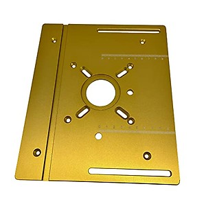 Router Table Insert Plate Aluminum Alloy Wood Milling Flip Board Trimming Machine Engraving Auxiliary Tool Woodworking Benches price in India.