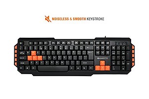Amkette Xcite Pro USB wired Keyboard for Laptop, PC and USB Support Devices with UV coated keys, 10 instant one touch Multimedia Keys & 3 LED Indicators (Black) price in India.